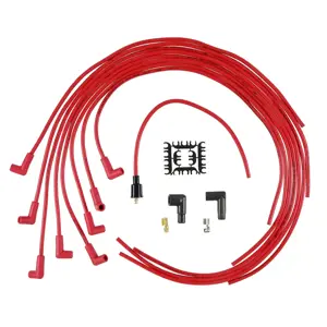 Accel 9011C Spark Plug Wire Set, Extreme 9000 Ceramic, Spiral Core, 8 mm,  Black, 90 Degree